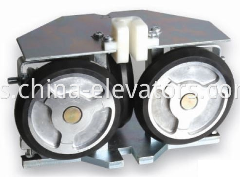 Zapato de guía de rodillos de ascensor para cabina y contrapeso Elevator Roller Guide Shoe for Cabin & Counterweight